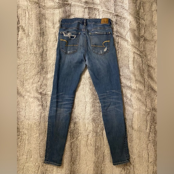 American Eagle | Super Stretch Skinny Jeans W/ Holes - Picture 4 of 7